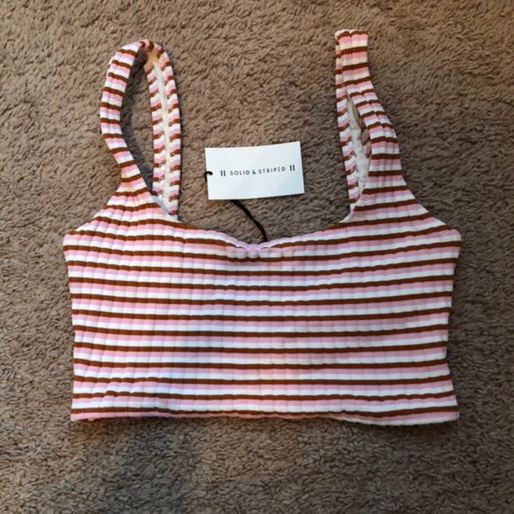 Madewell | NWT Solid & Striped Jamie Bikini Top - Picture 7 of 8